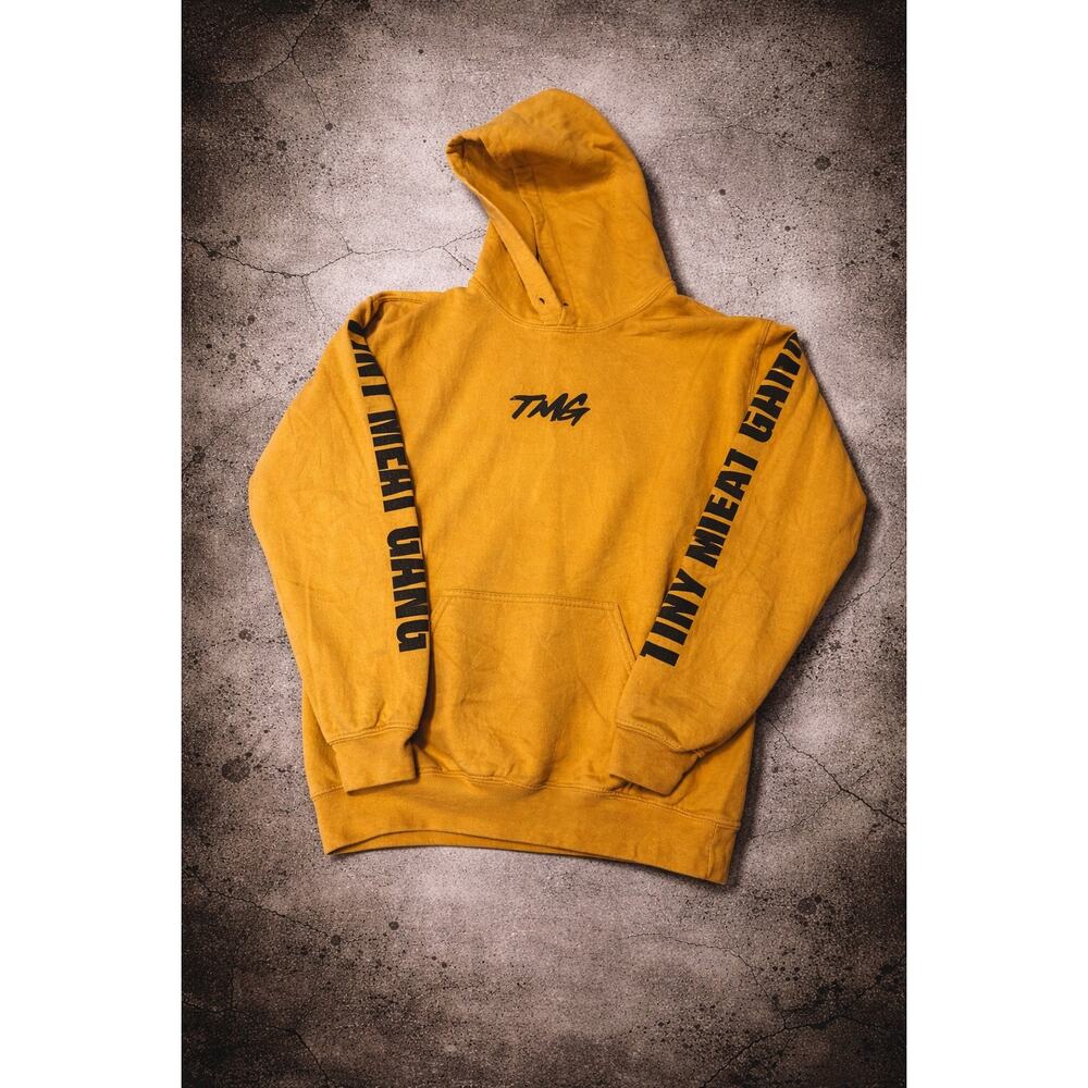TMG Tiny Meat Gang 2019 Tour Hoodie Mustard Yellow Size M